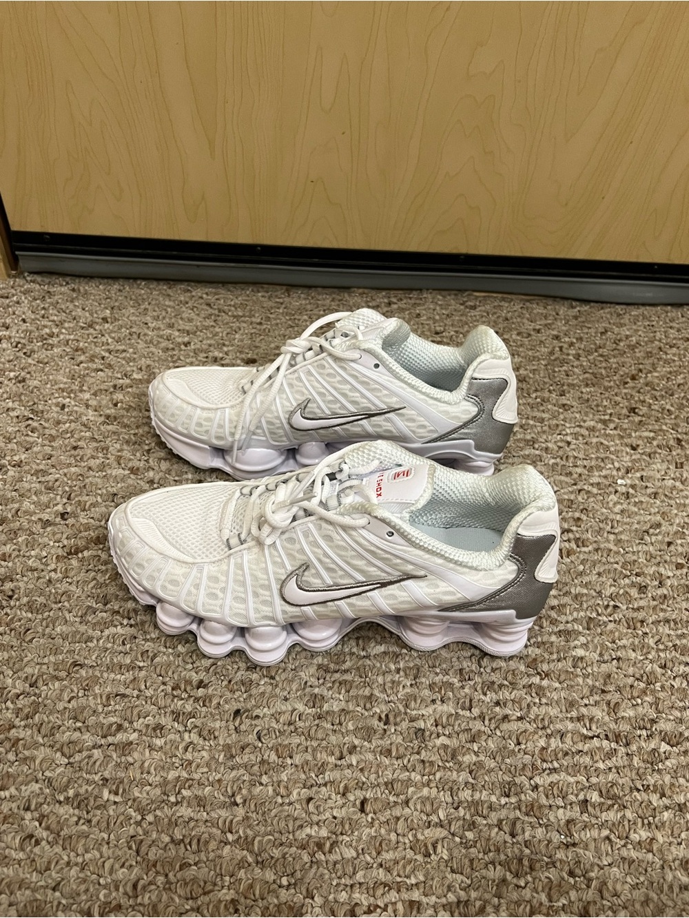 Youth Nike Shox TL Metallic Silver Shoes